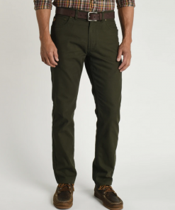 Duckhead Bottoms 1865 Five-Pocket Field Canvas (Forrest Green)