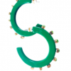 Smith & Co. Jewelry City Girl Jewel Hoop (Emerald) Large 2 Smith & Co. Jewelry City Girl Jewel Hoop (Emerald) Large