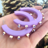 Smith & Co. City Girl Jewel Hoop (Violet) Small 2 Smith & Co. City Girl Jewel Hoop (Violet) Small