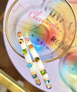 Smith & Co. City Girl Jewel Hoop (Rainbow) Small Jewelry