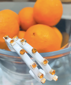 Smith & Co. Jewelry City Girl Jewel Hoop (Citrus) Large