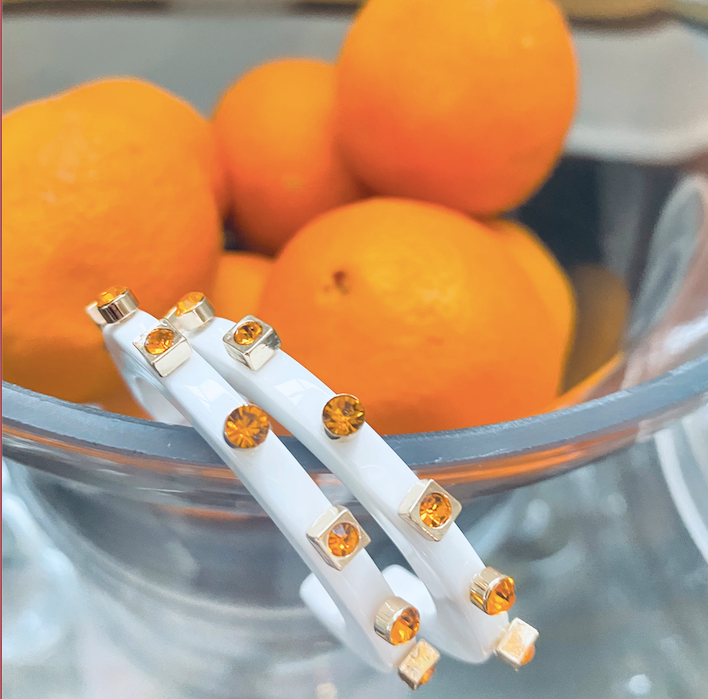 Smith & Co. Jewelry City Girl Jewel Hoop (Citrus) Large 3 Smith & Co. Jewelry City Girl Jewel Hoop (Citrus) Large