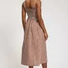 Tyler Boe Gina Poplin Pucker Dress (Chocolate)
