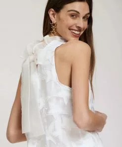 Tyler Boe CLAUDETTE APPLIQUÉ STAR TOP (White)