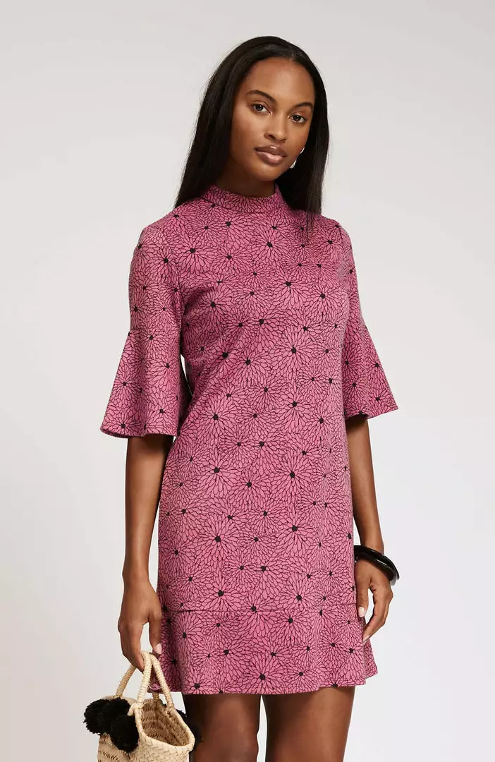 Tyler Boe Dresses Mindy Jacquard Dress (Crysanthimums) 3 Tyler Boe Dresses Mindy Jacquard Dress (Crysanthimums)