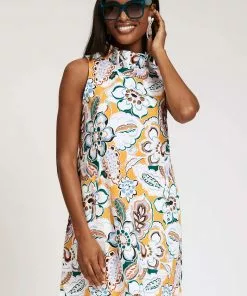 Tyler Boe Stella Mecho Dress Floral Dress (Multi) Dresses