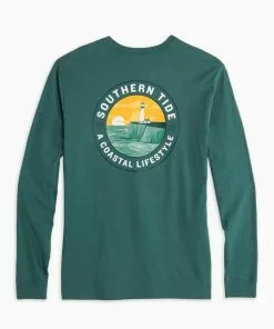 Southern Tide Costal Lifestyle Tee (Mallard Green) Tops