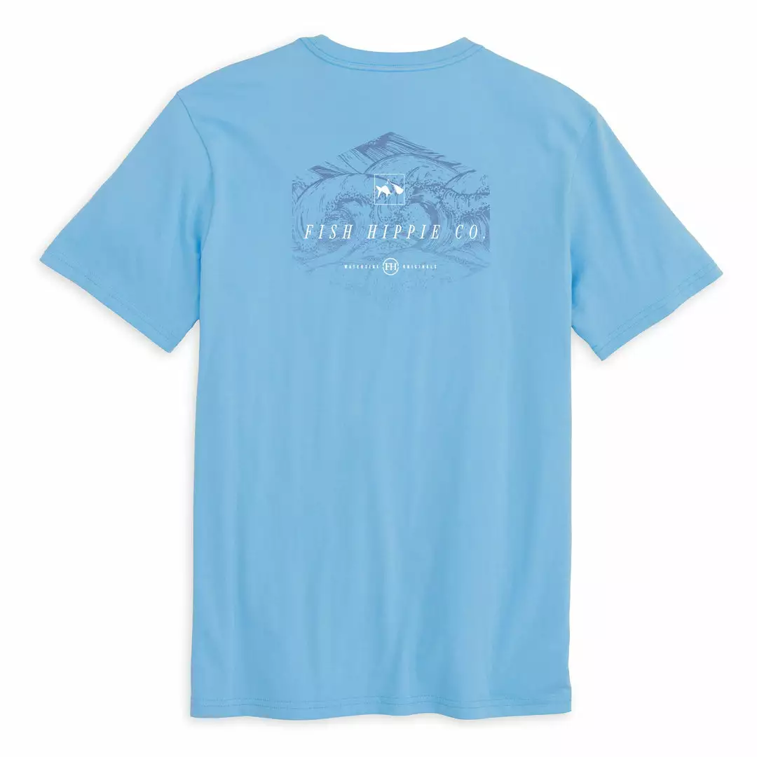 Fish Hippie Vital Short Sleeve Tee (Heathered Sky) 4 Fish Hippie Vital Short Sleeve Tee (Heathered Sky)