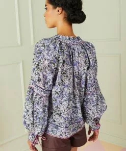 Marie Oliver Pippa Blouse (Dapple Mix) Tops