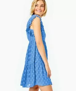 Lilly Pulitzer Arelah Dress (Blue Thistle)