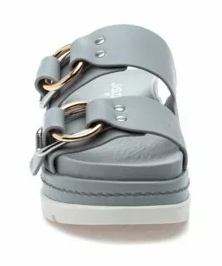 J Slides Baha Sandal (Light Grey) Shoes