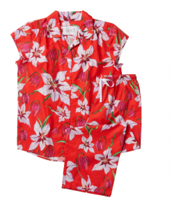 The Cat's Pajamas Gifts For Her Eden Scarlet Luxe Pima Capri