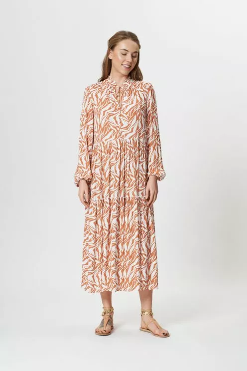 Fresha London Daphne Dress (Camel Zebra) 4 Fresha London Daphne Dress (Camel Zebra)