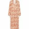Fresha London Daphne Dress (Camel Zebra) 1 Fresha London Daphne Dress (Camel Zebra)