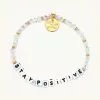 Little Words Project Stay Positive Bracelet (Icy)