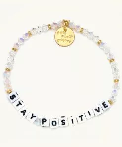 Little Words Project Stay Positive Bracelet (Icy)