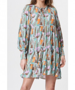 Fresha London Thyra Dress (Abstract Brush)