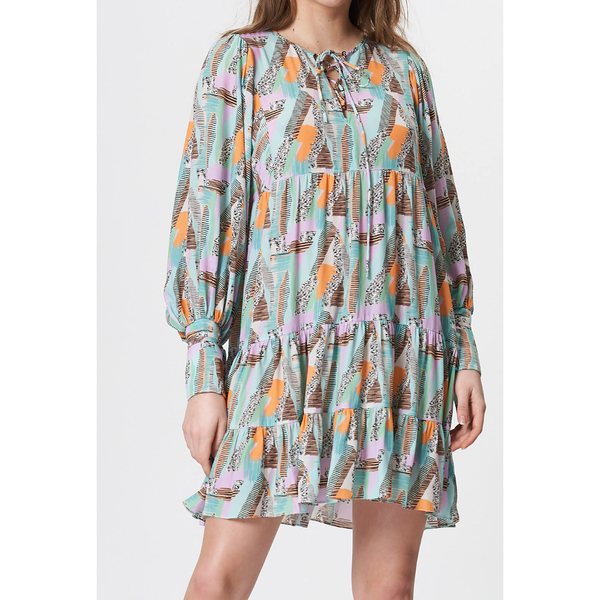 Fresha London Thyra Dress (Abstract Brush) 4 Fresha London Thyra Dress (Abstract Brush)