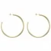 Sheila Fajl Everybody's Favorite Hoops 2 1/2 Brushed Gold