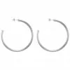 Sheila Fajl Smaller Everybody's Favorite Hoops (Brushed Silver) Jewelry