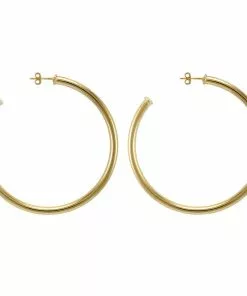Sheila Fajl Everybody's Favorite Hoops 2 1/2 Polished Gold