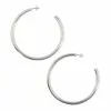 Sheila Fajl Everybody's Favorite Hoops 2 1/2 Brushed Silver