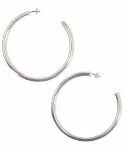 Sheila Fajl Everybody's Favorite Hoops 2 1/2 Brushed Silver