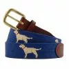 Smathers & Branson Yellow Lab Belt (Classic Navy) Accessories