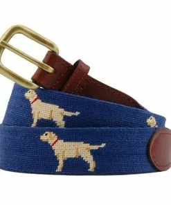 Smathers & Branson Yellow Lab Belt (Classic Navy) Accessories