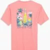 Southern Tide Tops Cerveza Sunset Tee (Citrus Punch)