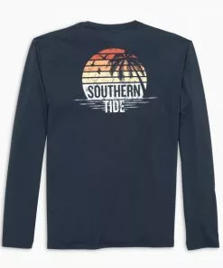 Southern Tide Circle Sunset Tee (True Navy) Tops