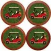 Smathers & Branson Gifts For Him Golf Cart Coasters (Forest)
