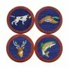 Smathers & Branson Gifts For Him Southern Sportsman Coaster Set (Classic Navy)