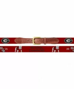 Smathers & Branson Accessories Georgia 2021 National Championship Belt (Red)