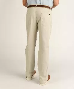 Duckhead Pinpoint Canvas 5-Pocket Pant (Stone) Bottoms