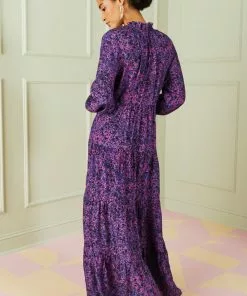 Marie Oliver Dresses Pearle Maxi Dress (Amethyst Dapple)