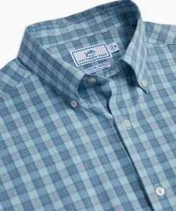 Southern Tide Bollard Plaid Sportshirt (Dream Blue)
