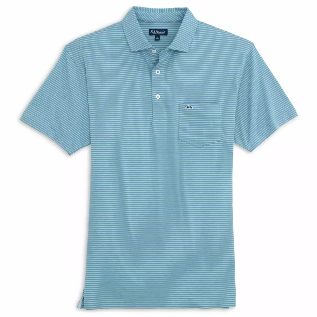 Fish Hippie Tops Shellbine Stripe Polo (Multiple Colors) 4 Fish Hippie Tops Shellbine Stripe Polo (Multiple Colors)