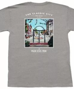 Peach State Pride Vintage Athens Short Sleeve Tee (Gray)