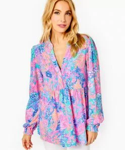 Lilly Pulitzer Winona Knit Tunic (Splendor In The Sand) Tops