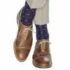 Dapper Classic Accessories Navy W/ Sky Blue Dot Cotton Sock 2 Dapper Classic Accessories Navy W/ Sky Blue Dot Cotton Sock