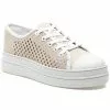 J Slides Shoes Natasha Sneaker (Nude Crochet)