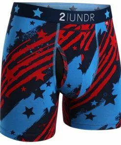 2Under Swing Shift Boxer Brief (Stars & Bars) Bottoms