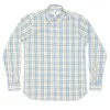 Duckhead Gaskins Plaid Shirt (Faded Denim) Tops