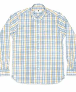 Duckhead Gaskins Plaid Shirt (Faded Denim) Tops
