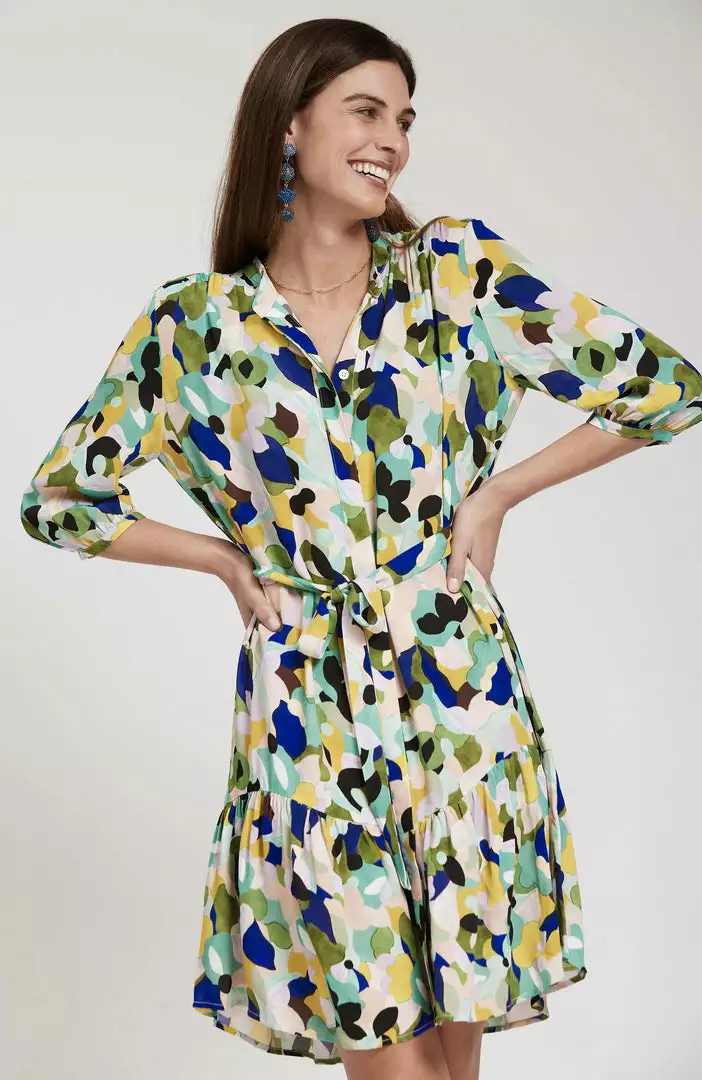 Tyler Boe Petra Viscose Floral Dress (Multi) Dresses 3 Tyler Boe Petra Viscose Floral Dress (Multi) Dresses