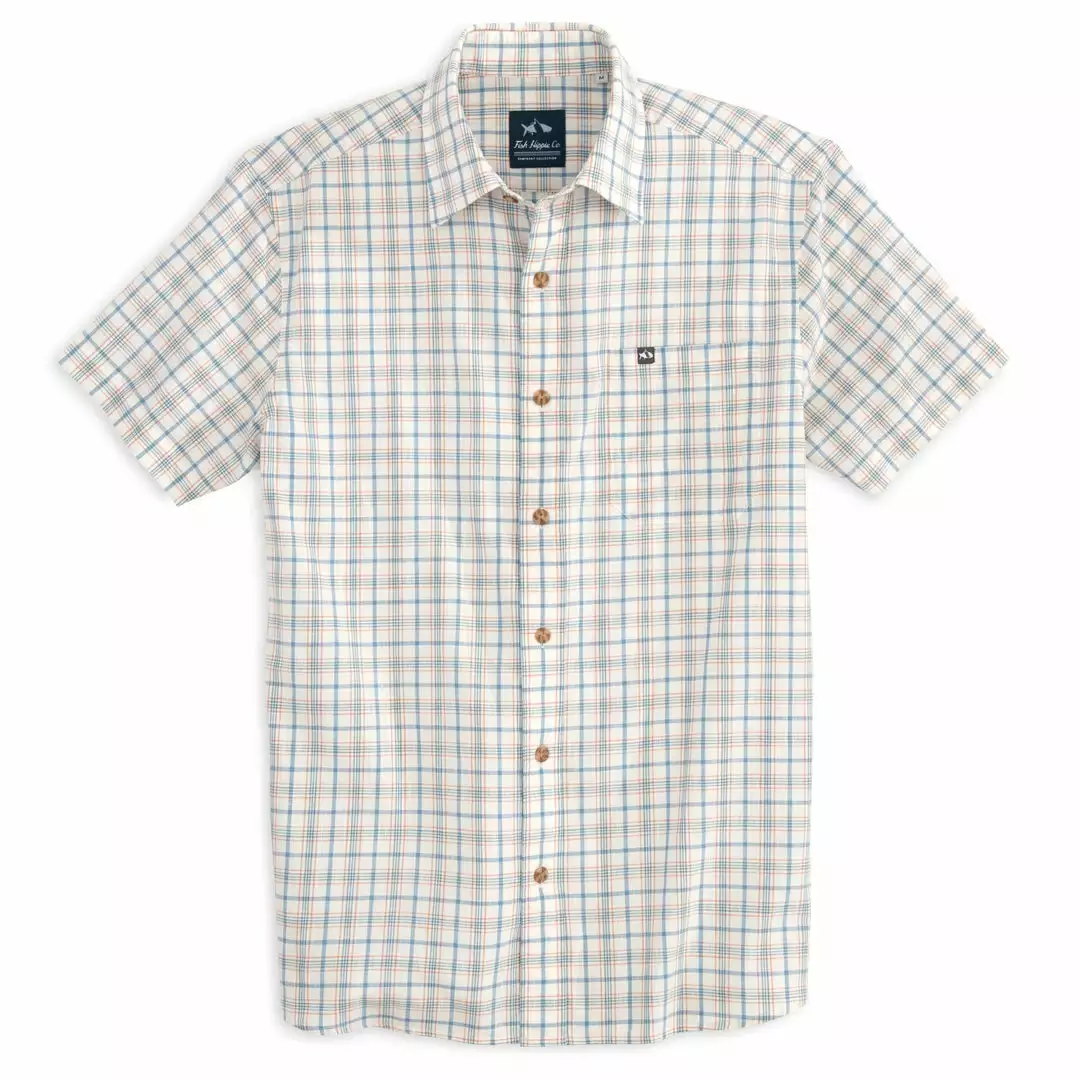 Fish Hippie Havelock Check Short Sleeve (Bare Red) Tops 3 Fish Hippie Havelock Check Short Sleeve (Bare Red) Tops