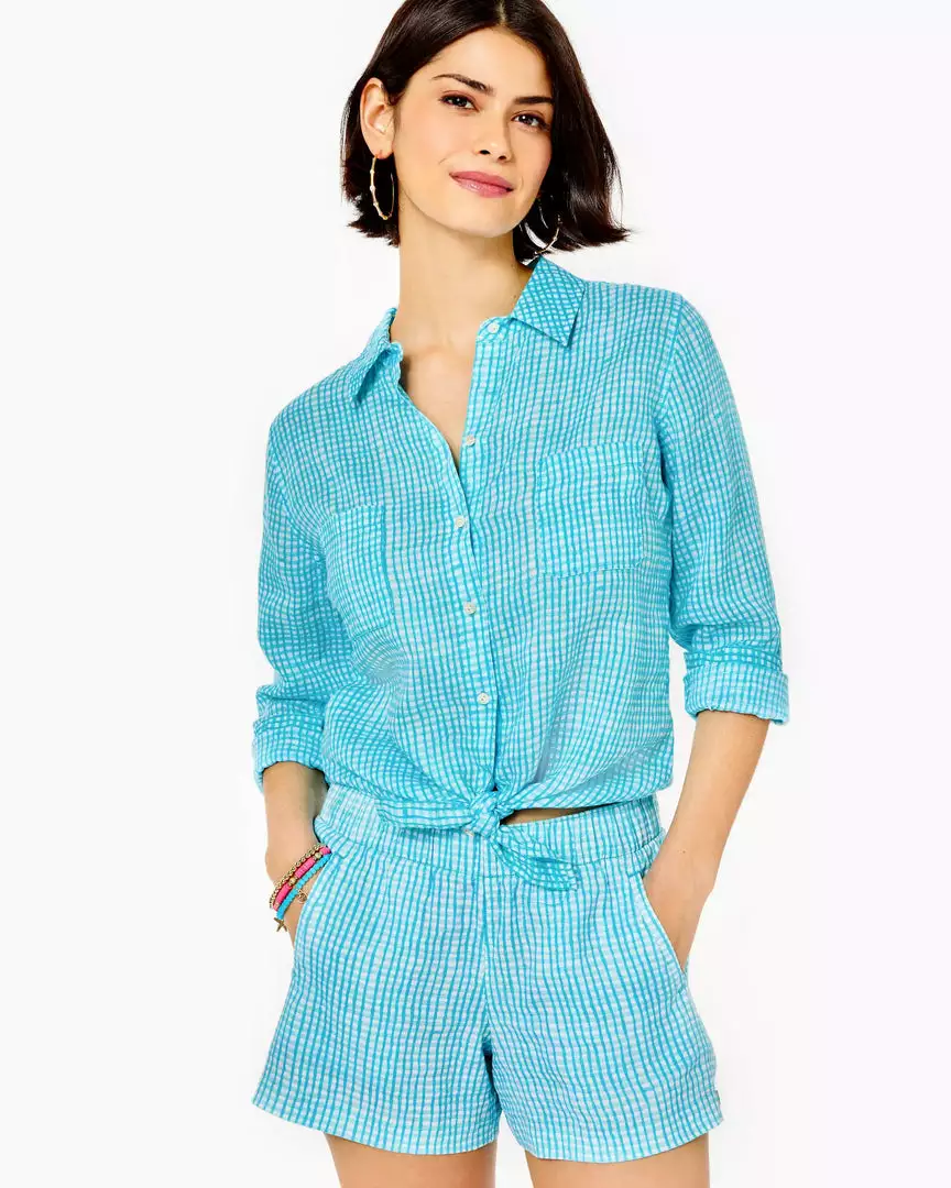 Lilly Pulitzer Tops Sea View Button Down Top (Along The Same Line) 3 Lilly Pulitzer Tops Sea View Button Down Top (Along The Same Line)