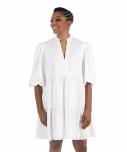 Emily Mccarthy Frankie Dress (Bright White)