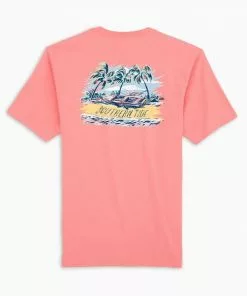 Southern Tide Content Castaway Tee (Citrus Punch)